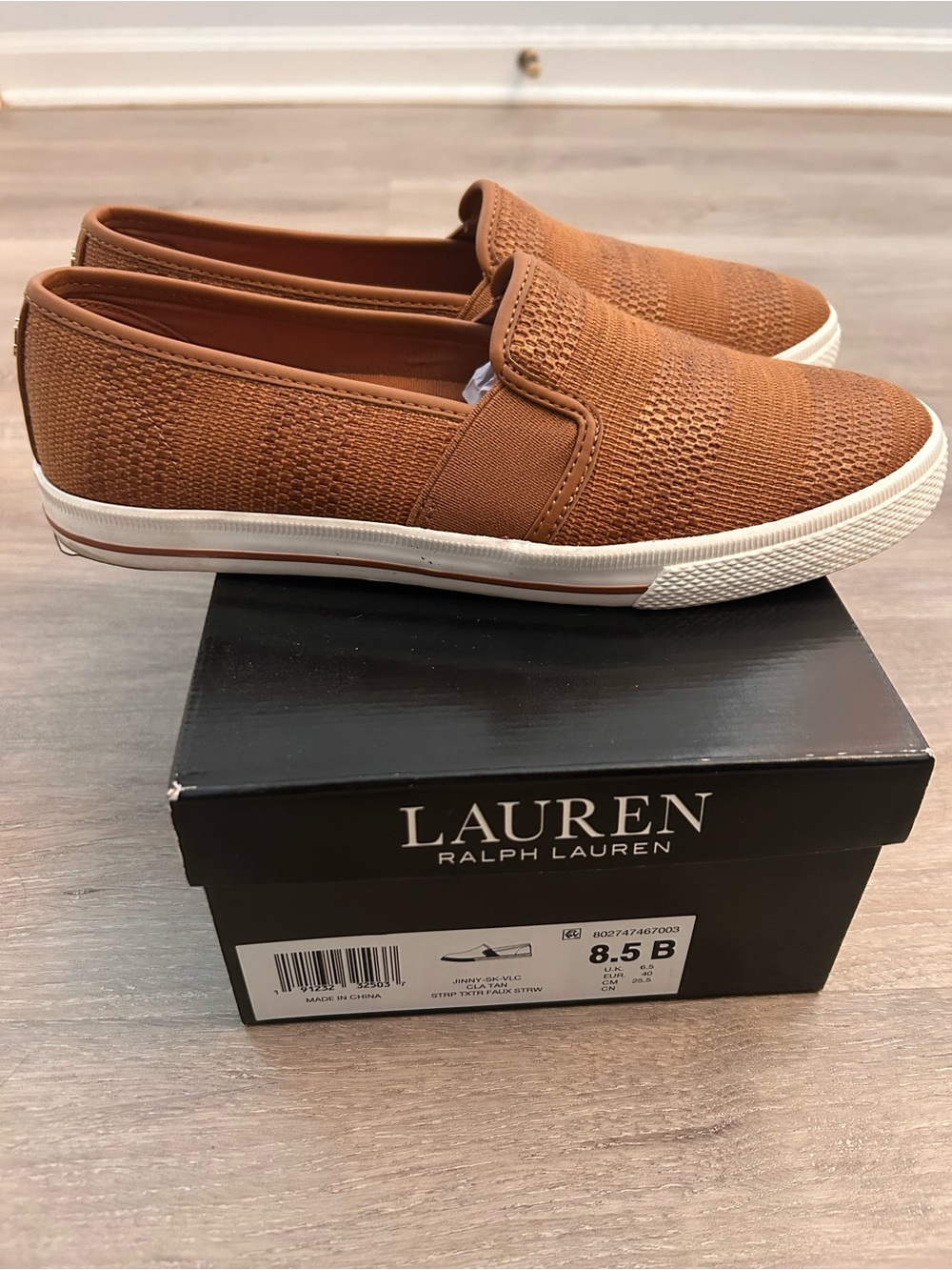 Lauren Ralph Lauren faux straw Slip-On Loafers